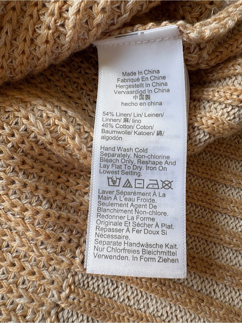 NWT J. Crew Ribbed Funnelneck Sweater in Linen-Cotton Blend Summer 2025 Size XL